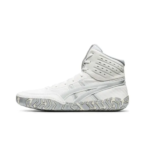 Asics Aggressor 4 High Топ Беговые кроссовки Унисекс Белый