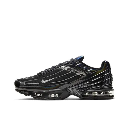 Nike Air Max Plus 3 Легкий Низкий Топ Беговые Кроссовки Мужские Черные Синие