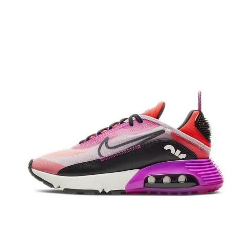 Nike Air Max 2090 Low Беговые кроссовки Женские Черные Фиолетовые