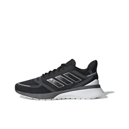 adidas Nova Run Нескользящий Легкий Низкий Топ Беговые кроссовки Мужские Черный Серый Белый