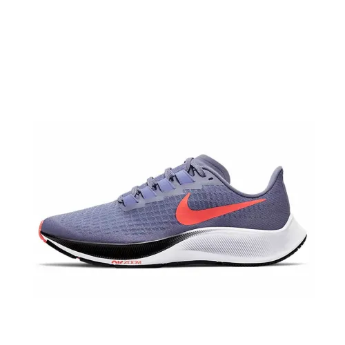 Nike Pegasus 37 Амортизаторы Slip-resistant Низкий топ Марафон Беговые кроссовки Женские Светло-фиолетовый