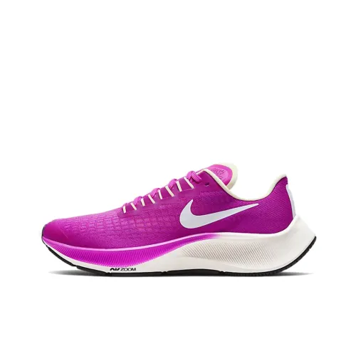 Nike Pegasus 37 Амортизаторы Slip-resistant Низкий Топ Беговые кроссовки GS Розовый Красный