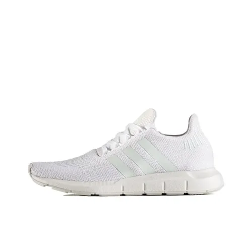 Adidas Originals Swift Run Slip-resistant Abrasion-resistant Низкий топ Беговые кроссовки Женские Белый Зеленый