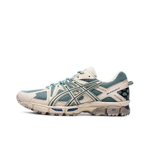 ASICS Gel Kahana 8 Амортизация Износостойкий Низкий Топ Беговые кроссовки Мужские Хаки-синий