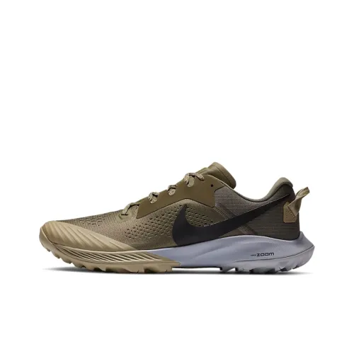 Nike Air Zoom Terra Kiger 6 Амортизирующие низкие беговые кроссовки с противоскользящим покрытием мужские цвет яшма