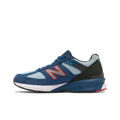 New Balance NB 990 V5 Low Топ Беговые кроссовки Мужской Светло-синий D Ширина