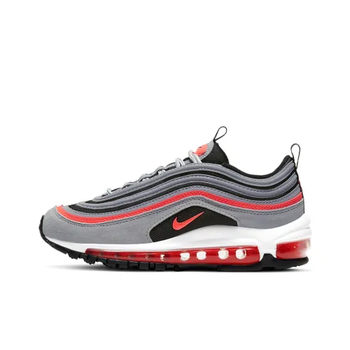Nike Air Max 97 Low Беговые кроссовки Топ для женщин Серый Красный
