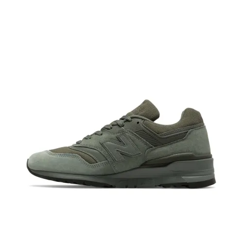 СуперТкань x New Balance NB 997 Low Топ Марафон Беговые кроссовки Мужские Армейский зеленый