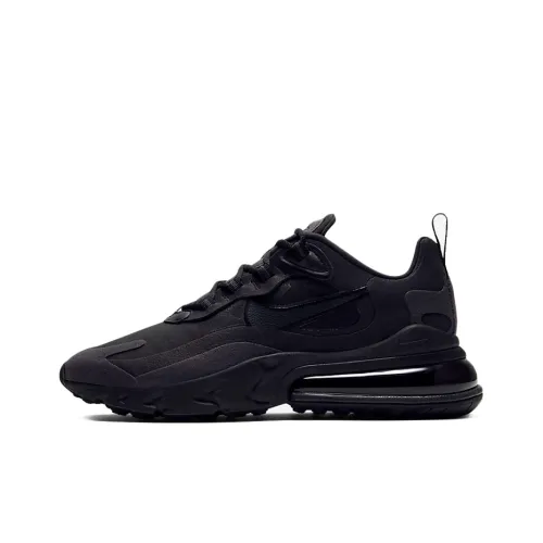 Nike Air Max 270 Амортизация Износостойкий Низкий Топ Беговые кроссовки Женские Черный воин