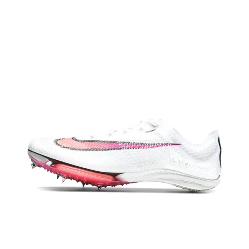 Nike Air Zoom Victory Shock Absorbers Противоскользящие Устойчивые к истиранию Низкий Топ Беговые кроссовки Унисекс Белый Синий Красный