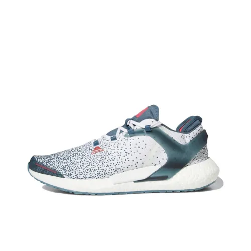 Adidas Alphatorsion Boost Low Топ Беговые кроссовки Мужские Белый Синий