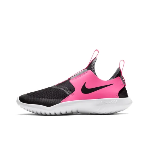 nike Flex Runner Slip-resistant Abrasion-resistant Low Top Casual Running Shoes Women's Pink Black nike Flex Runner Противоскользящий Устойчивый к истиранию Низкий Топ Повседневные Беговые Кроссовки Женские Розовый Черный