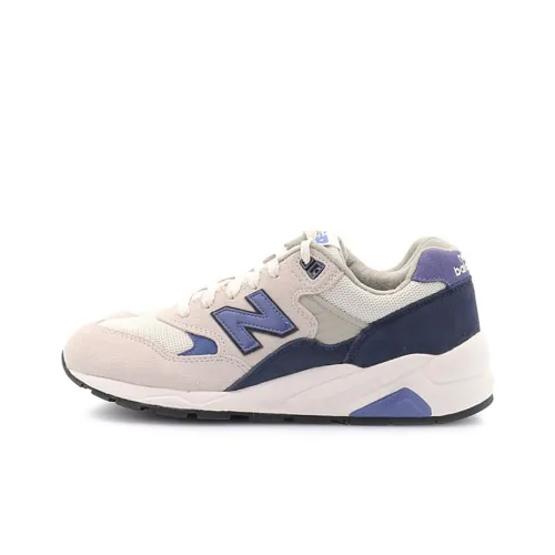 New Balance NB 580 Low Топ Повседневные Беговые Кроссовки Унисекс Бежевый Темно-Синий