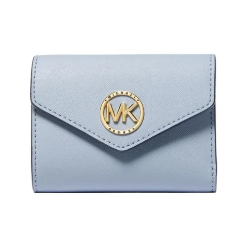 MICHAEL KORS CARMEN Saffiano кожа кошелек средний женский светло-синий