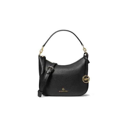 MICHAEL KORS MK Kelsey Litchi Grain Leather Portable Crossbody Bag Shoulder Bag Women's Black