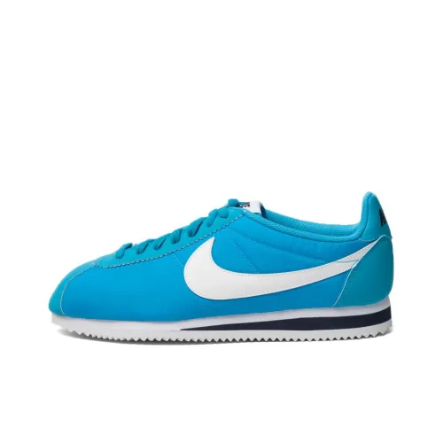 Nike Cortez Classic Cortez Nylon Противоскользящий Устойчивый к истиранию Низкий Топ Беговые кроссовки Мужские Синий Белый