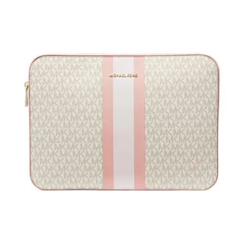 MICHAEL KORS Jet Set Холст и Кожа Ноутбук Сумка Стандартная Унисекс Розовая