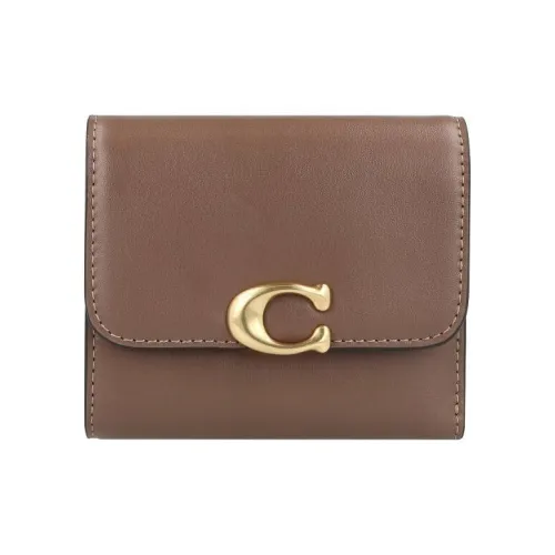 COACH Bandit Телячья кожа Держатель для карт кошелек Женские Темно-серый