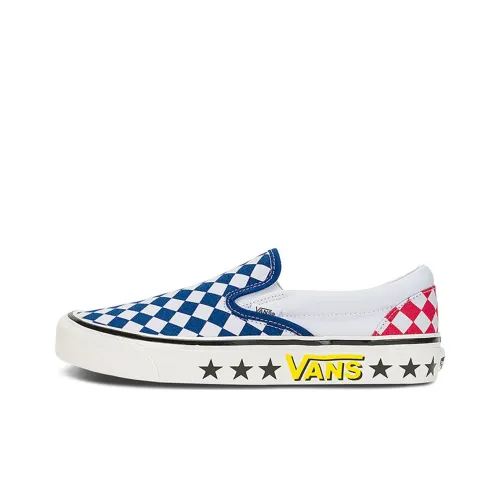 Vans CLASSIC Нижняя юбка On 98 DX Устойчивые к истиранию Низкие Кроссовки для скейтбординга Унисекс Синий
