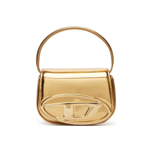 DIESEL Коровья кожа 1DR Сумка Сумка Сумка через плечо Мини Женская Золотая