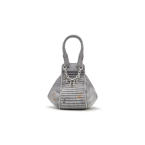 DIESEL Хлопок Телячья кожа Сумка через плечо Сумка Маленькая Женская Черная