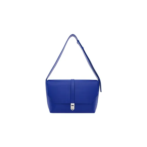 Ferragamo Гладкая коровья кожа Курьерская сумка Сумка Сумка через плечо Женская Синяя