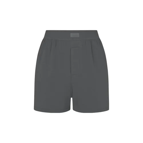 SKIMS Boyfriend Loose Boxer Повседневные шорты Женские Пепельный Пепельный