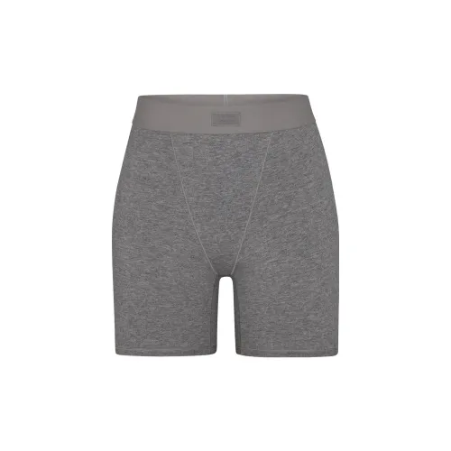 SKIMS Boyfriend Boxers Трусы Женские Heather GREY Dark Gray