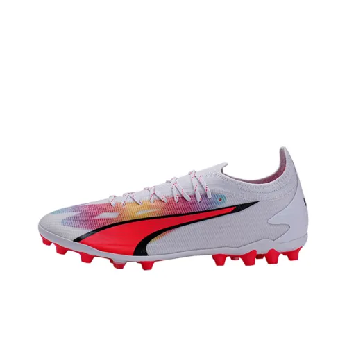 PUMA Ultra Ultimate MG MULTI Ground Искусственный шипы Футбольные бутсы Унисекс Белый Красный
