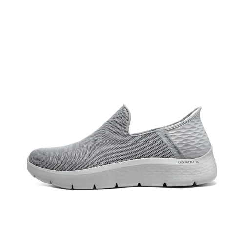 Skechers GO WALK Fle Penetration Технология Низкий Топ Повседневная Обувь Мужская Серый Белый