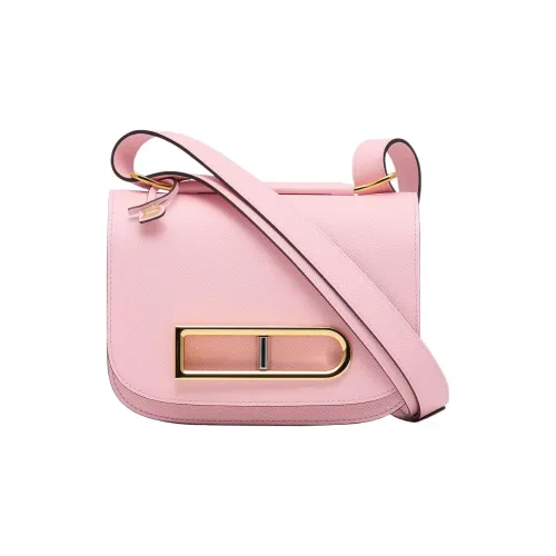 Delvau Lingot Телячья кожа Сумка через плечо Сумка на плечо Женская Розовая