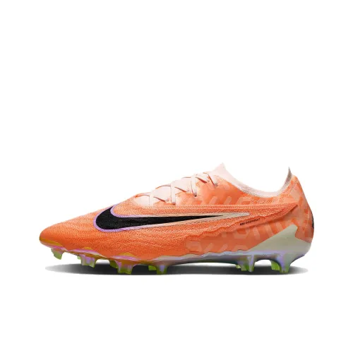 Nike Phantom GX FG Твердый грунт Природная трава Противоскользящие футбольные бутсы Унисекс Апельсин