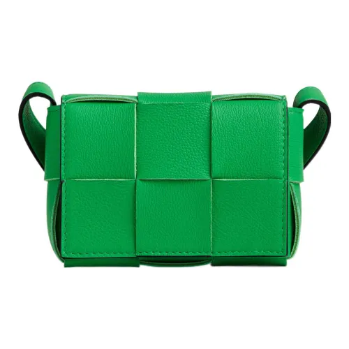 Bottega Veneta Сумка через плечо из кожи буйвола Мини Мужская Зеленая Черная