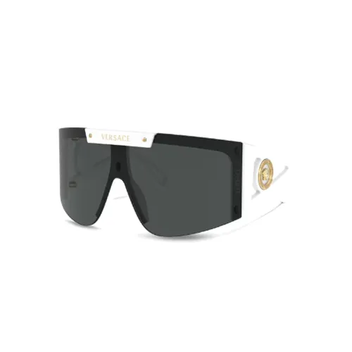 VERSACE Нейлон Нерегулярная форма Солнцезащитные очки Женские Белые