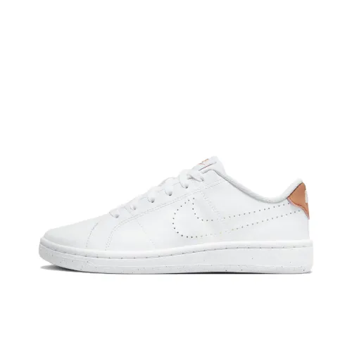 nike Court Royale 2 Next Nature Устойчивые к истиранию Низкие Кроссовки для скейтбординга Женские Белые