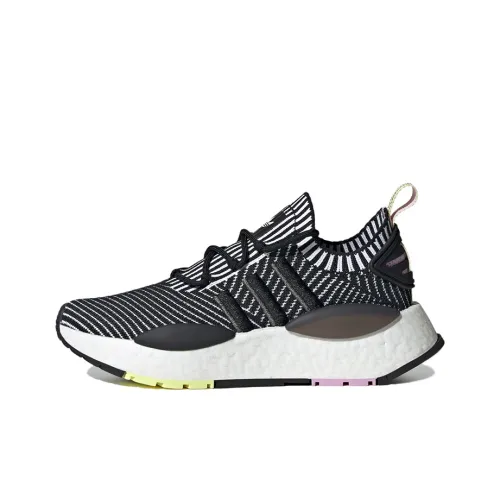 Adidas Originals NMD W1 Slip Resistant Abrasion Resistant Низкий Топ Повседневная обувь Женская Черный Белый
