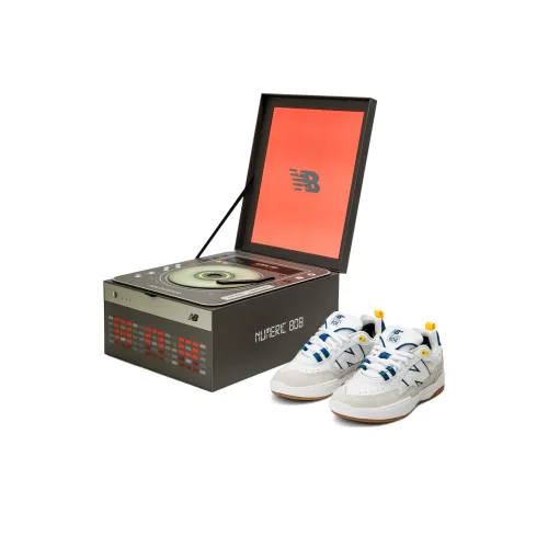 New Balance совместный бренд Numeric Tiago Lemos 808 Low Топ Скейтборд Кроссовки Унисекс Белый Серый