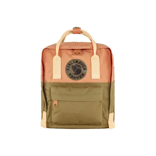 Fjallraven Kanken Полиэстер Хлопковая Смешанная Ткань Рюкзак Мини Унисекс Оранжевый Розовый Зеленый Бежевый