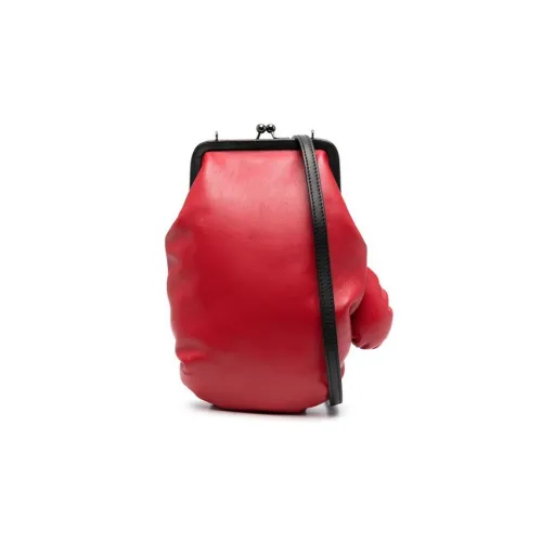 MOSCHINO Овчина Сумка через плечо Сумка на плечо Стандартная Мужская Красная