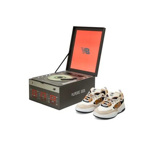 New Balance совместный бренд Numeric Tiago Lemos 808 Low Топ Скейтборд Кроссовки Унисекс Бежевый Коричневый