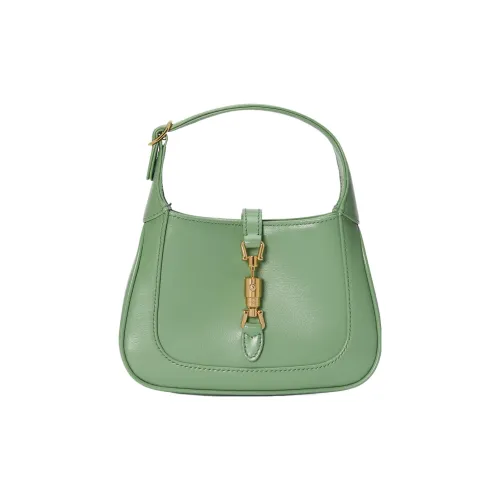 GUCCI Jackie 1961 Кожа Лунный Светлый Зеленый Плечо Сумка через плечо Женская