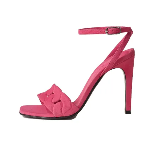 HERMES One Ремень Сандалии 10,4CM Женские Розовый