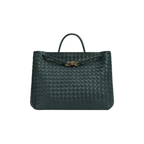 Bottega Veneta Andiamo Series Сумка через плечо из овечьей шкуры большая мужская сумка чернильно-зеленый цвет