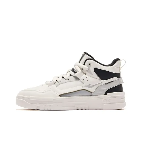 Erke Compact 2,0 Устойчивые к истиранию Высокие Кроссовки для скейтбординга Мужские Микрокристаллический Белый Роса Серый