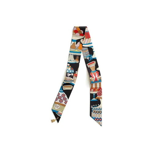 HERMES Шелковые шарфы Унисекс Разноцветные