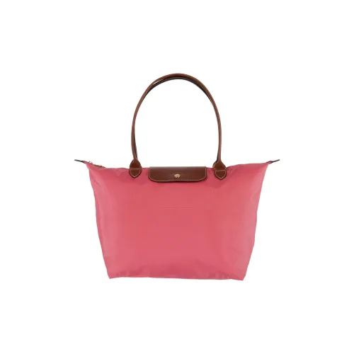 LONGCHAMP Le Pliage Коровья кожа Холст Полиамид Холст Сумка Пельменная сумка Сумка Сумка через плечо Женская Персиково-розовый