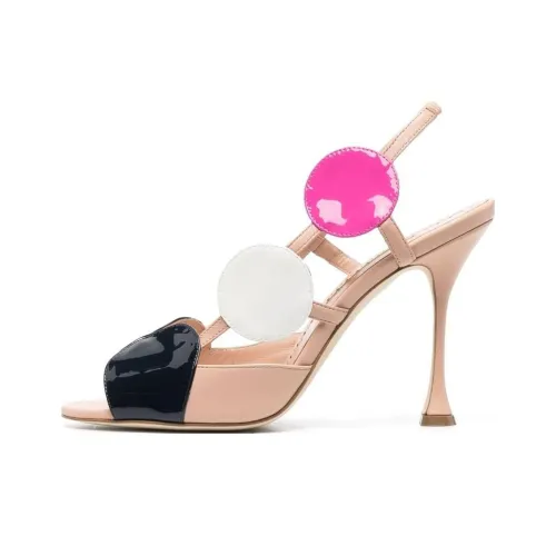 MANOLO BLAHNIK One Ремешок Сандалии Женские Бежевые