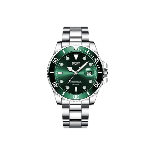 BEXEI DEEP DIVER Collection Автоматический Механический Механизм Нержавеющая Сталь Ремешок Часы Мужские Зеленый Циферблат