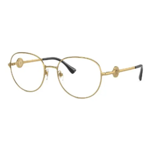 VERSACE Металл Круглые Оправы для очков Женские Золотые