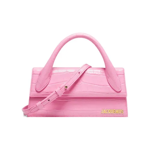 Jacquemus Le Chiquito Крокодил Тисненая Телячья Кожа Сумка через плечо Сумка Женская Розовая